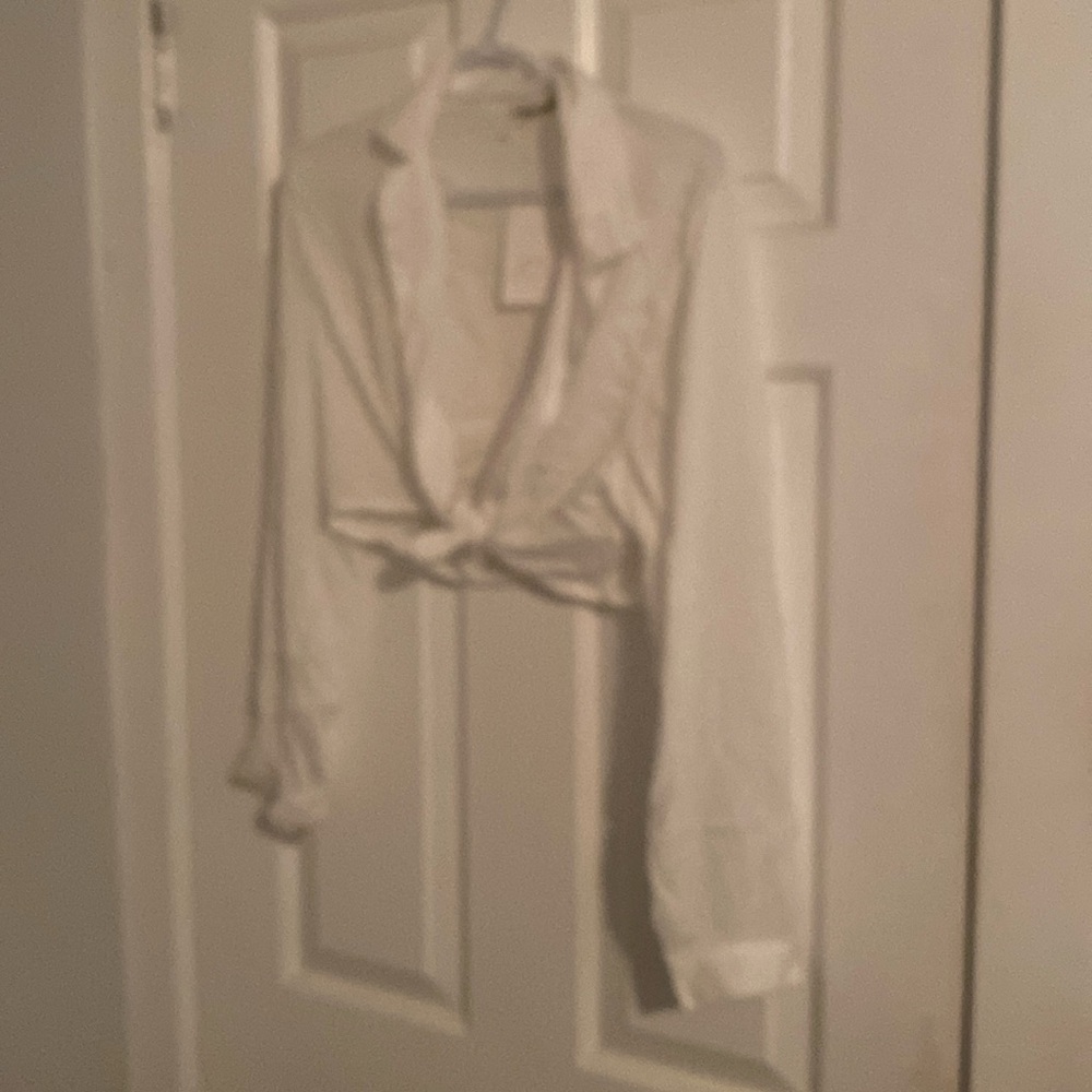 Bikini cover-up, bathing suit, crop tie off
